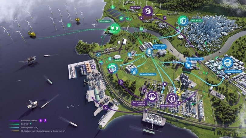 Enel e Porsche per gli e-fuel, benzina da aria e acqua