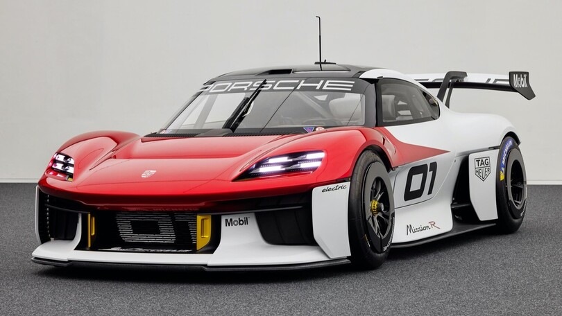 Porsche Mission R concept, il futuro dell'auto elettrica da corsa