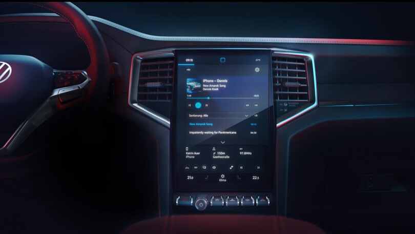 Volkswagen Amarok, prima immagine dei nuovi interni del pick-up