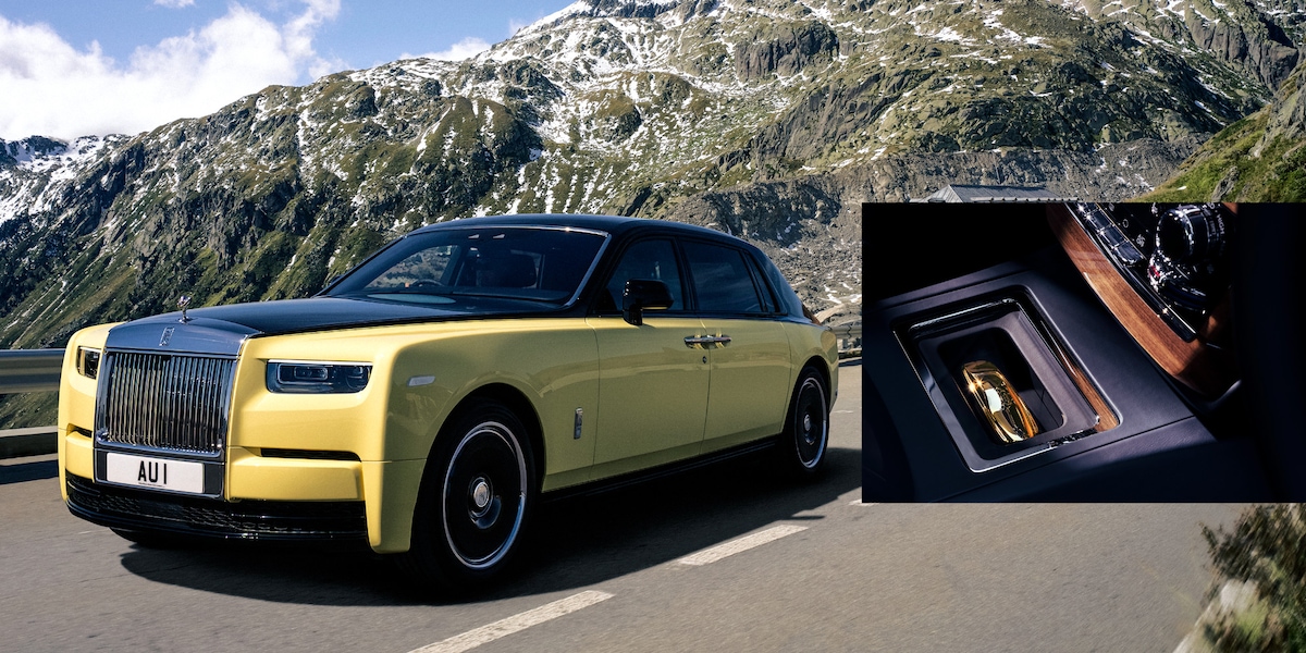 Rolls-Royce Phantom Goldfinger, vero oro per gli interni