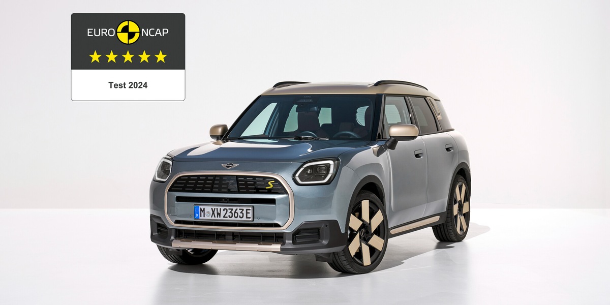 Mini Countryman, sicurezza ai vertici con 5 stelle Euro NCAP