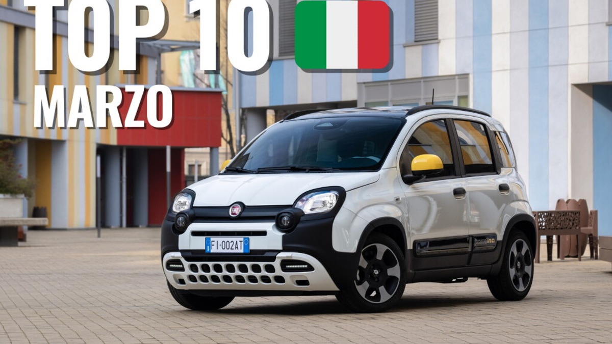 Le 10 auto più vendute in Italia a marzo 2025