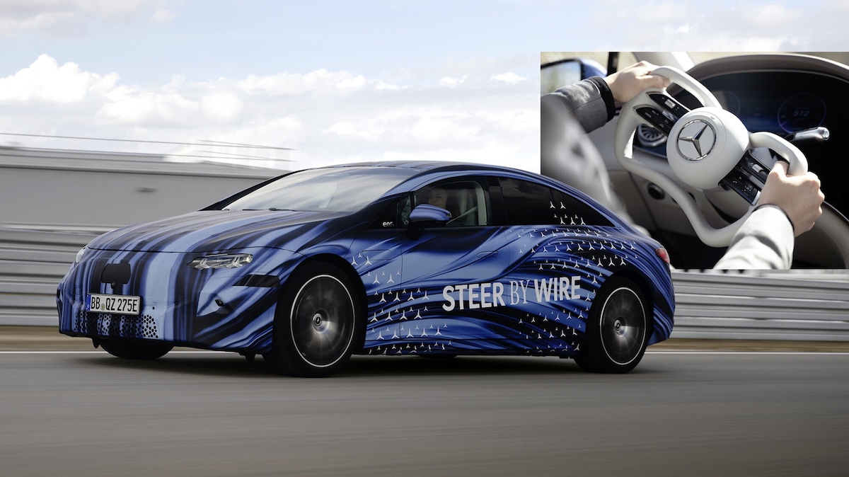 Mercedes, debutta lo steer-by-wire con volante “Yoke”