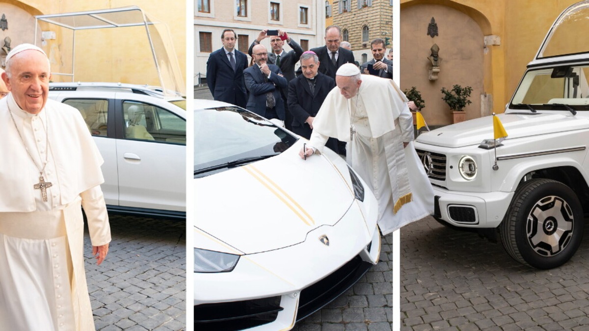 Papa Francesco, le auto: la 500L, la Lambo in beneficenza e la Papamobile "green"