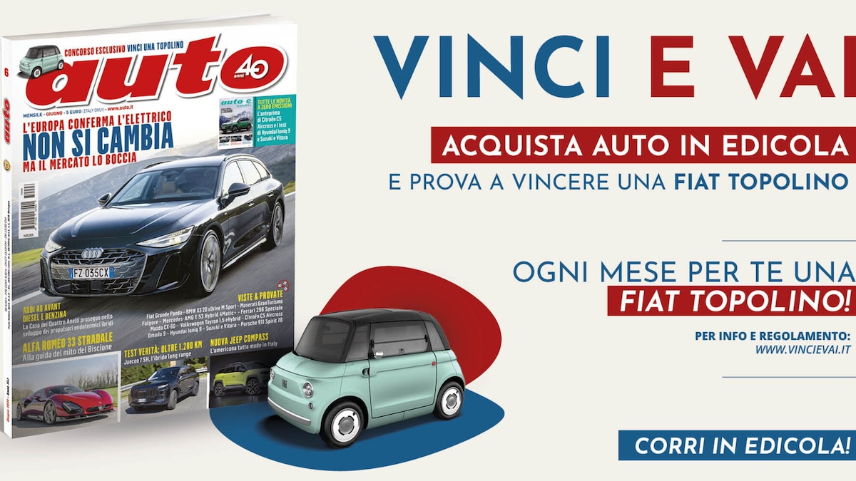 Vinci una Fiat Topolino con Auto