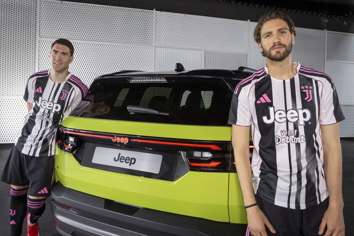 Jeep e Juventus, le nuove maglie svelate insieme alla Compass 2025