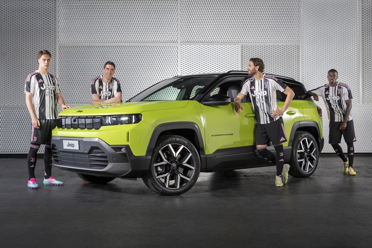 Jeep e Juventus, le nuove maglie svelate insieme alla Compass 2025