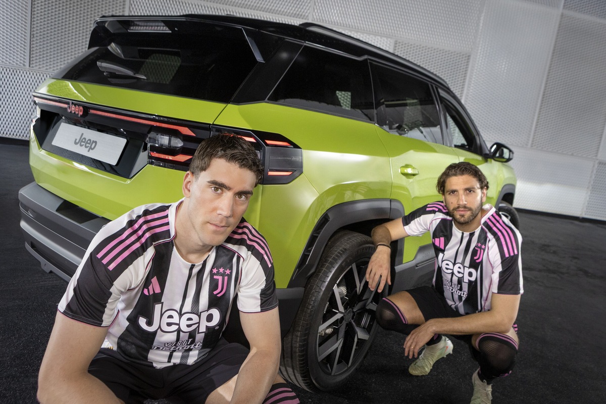Jeep e Juventus, le nuove maglie svelate insieme alla Compass 2025