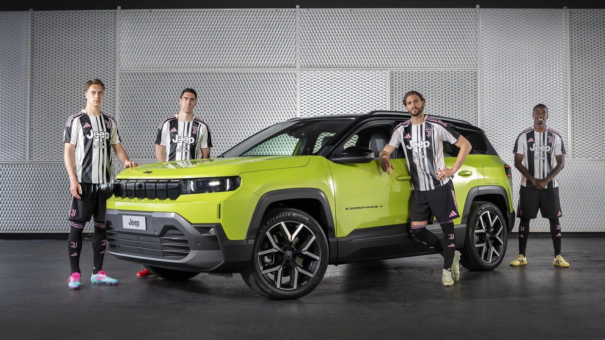 Jeep e Juventus, le nuove maglie svelate insieme alla Compass 2025