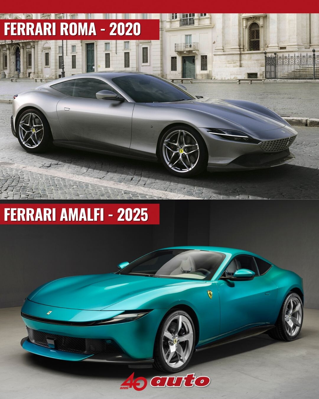 Ferrari Roma vs Amalfi: come cambia la GT V8 del Cavallino