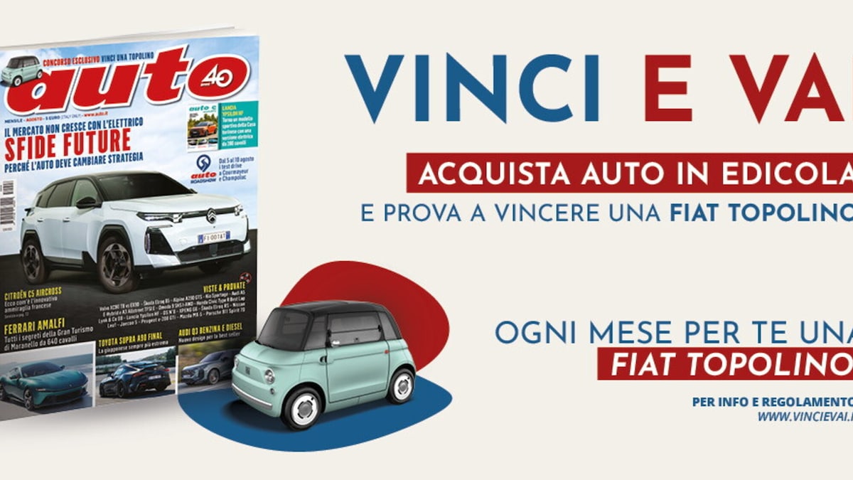 Vinci una Fiat Topolino con Auto
