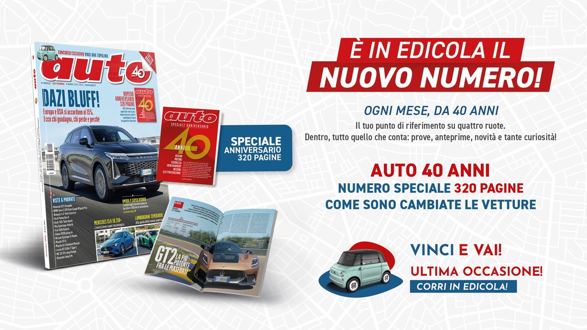 Auto, un numero molto speciale in edicola
