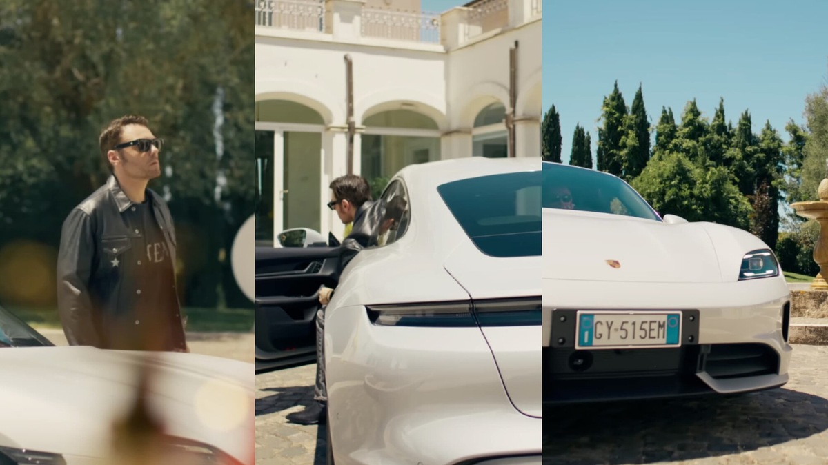 Tiziano Ferro, nella sua "cuore rotto" la protagonista è una Porsche elettrica