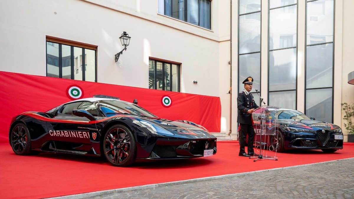 Maserati McPura e Alfa Romeo Giulia Quadrifoglio livrea Carabinieri