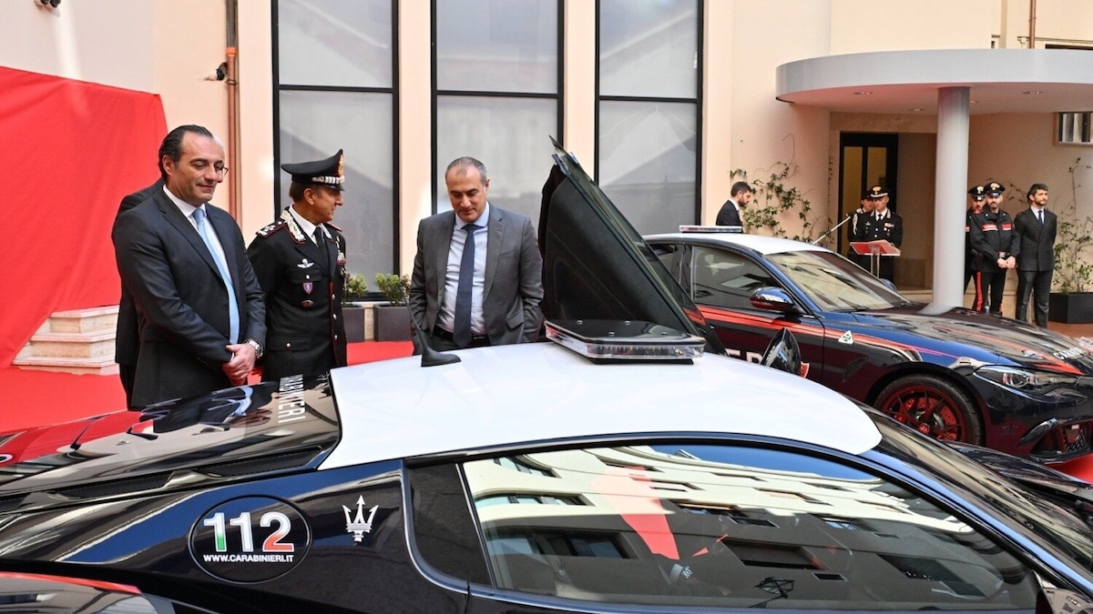 Maserati McPura e Alfa Romeo Giulia Quadrifoglio livrea Carabinieri
