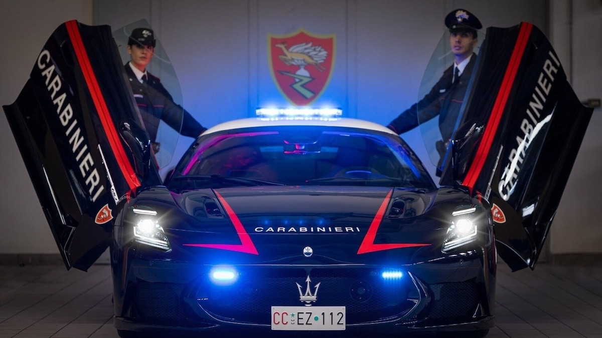 Maserati McPura e Alfa Romeo Giulia Quadrifoglio livrea Carabinieri