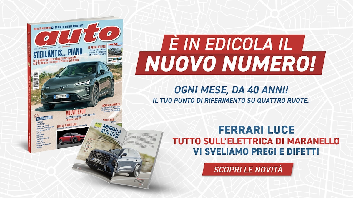 Auto: Ferrari Luce, rilancio Stellantis e tante anteprime sul nuovo numero