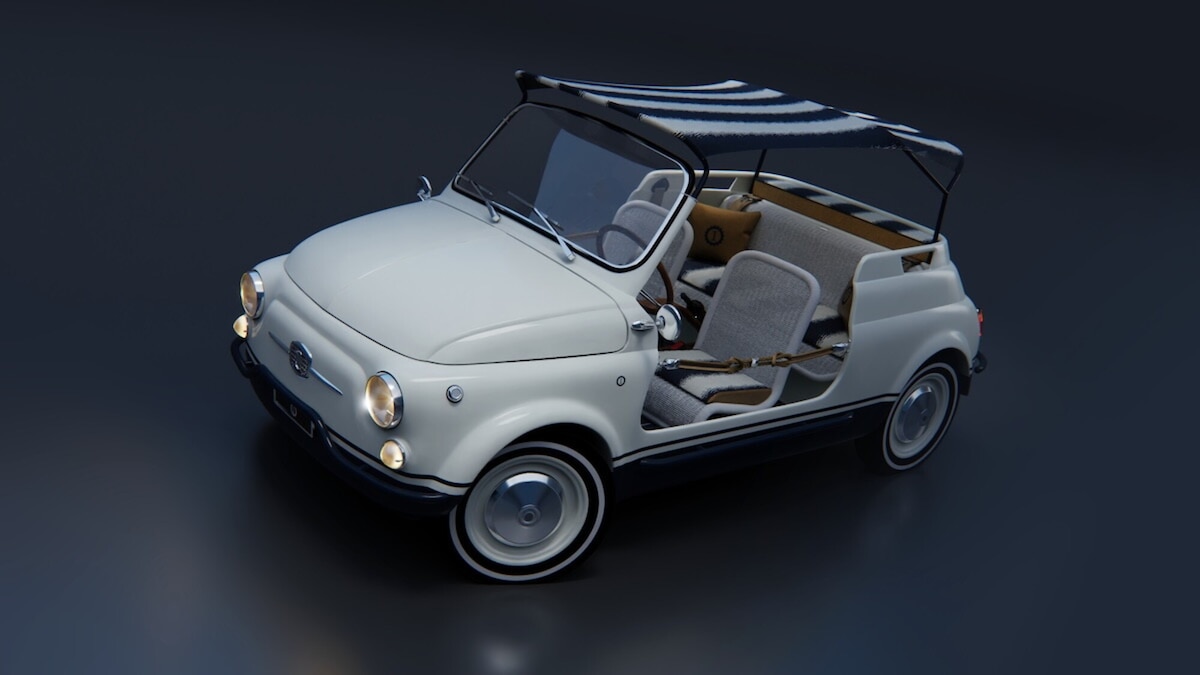 Garage Italia crea una 500 Spiaggina da yacht con Hot Lab