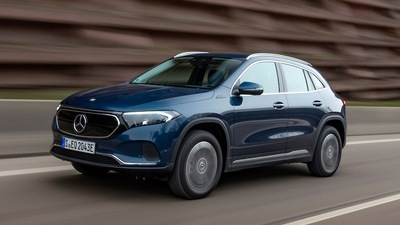 Mercedes EQA 4Matic, arrivano i due motori elettrici su EQA 300 e 350