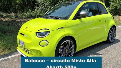 Abarth 500 E, l'holap al Balocco