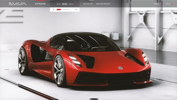 Lotus Evija, il configuratore anticipa la realtà