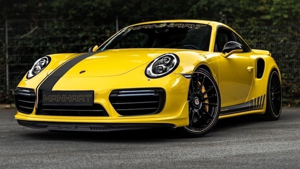 Porsche 911 Turbo S diventa Manhart TR 850: gialla e potente