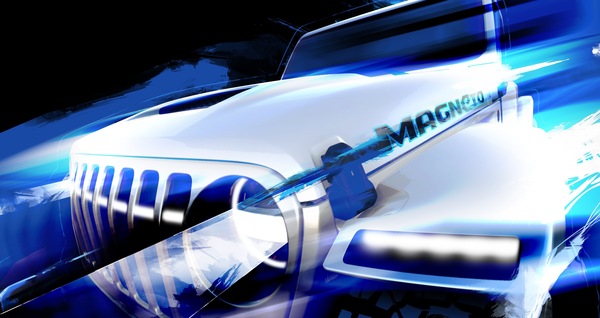 Jeep Wrangler elettrica, i teaser ufficiali