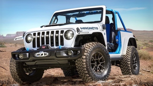 Jeep Wrangler elettrica, Magneto debutta all'Easter Safari