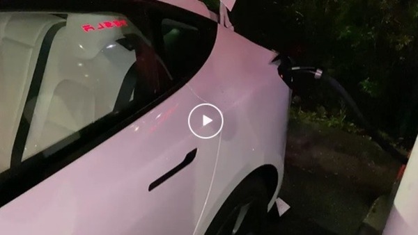 La ricarica della Tesla non si stacca: ci rimane bloccato 15 ore VIDEO