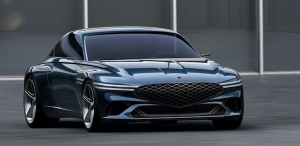 Genesis X Concept, coupé elettrica dallo stile classico