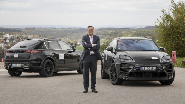 Porsche Macan elettrica, le prime foto dei muletti