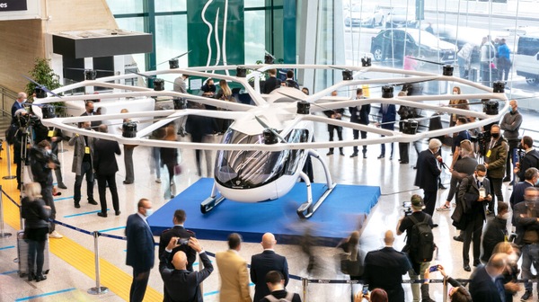 Fiumicino-Roma in 15 minuti, in arrivo l'aerotaxi Volocopter