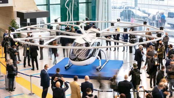 Fiumicino-Roma in 15 minuti, in arrivo l'aerotaxi Volocopter