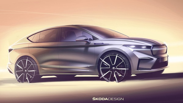 Skoda Enyaq Coupé, il bozzetto introduce la data di presentazione