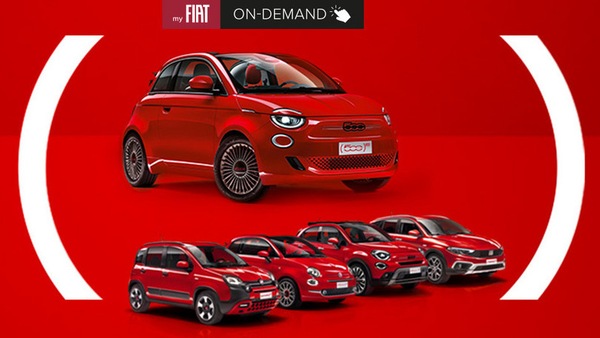my Fiat On Demand, compri 500 elettrica e guidi gratis a noleggio