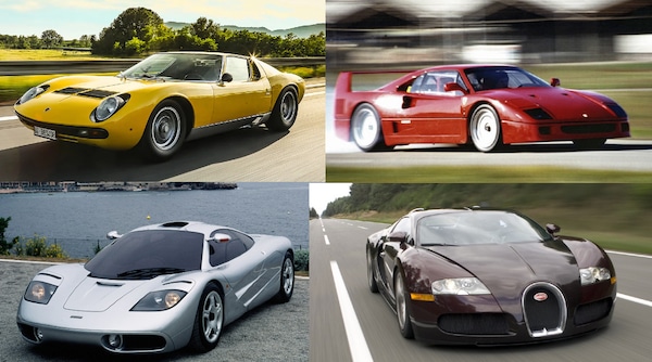 Supercar, le 10 più veloci di sempre dagli anni '60 fino alla Bugatti
