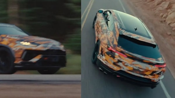 Lamborghini Urus, la nuova versione inizia a svelarsi alla Pikes Peak