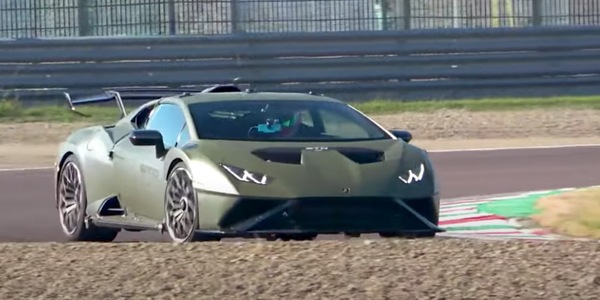 Ferrari, cosa ci fa una Lamborghini Huracán STO a Fiorano?