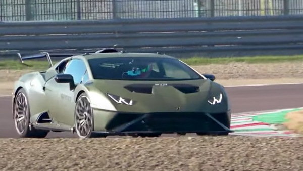 Ferrari, cosa ci fa una Lamborghini Huracán STO a Fiorano?