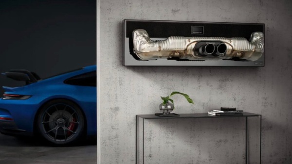 Porsche 911 Soundbar 2.0 Pro, 9.000 euro per lo scarico che fa da altoparlante