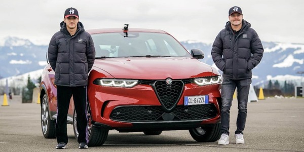 Alfa Romeo Tonale alla prova dei driver F1 di Bottas e Guanyu