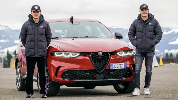 Alfa Romeo Tonale alla prova dei driver F1 di Bottas e Guanyu