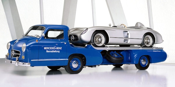 Mercedes “Blue Wonder”, la fantastica bisarca da corsa