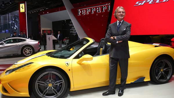 Montezemolo: "Ferrari elettrica? Mi fa venire l'orticaria"