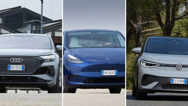 Su Auto in edicola: Tesla Y RWD,  Audi Q4 40 e VW ID.5 PRO, la sfida