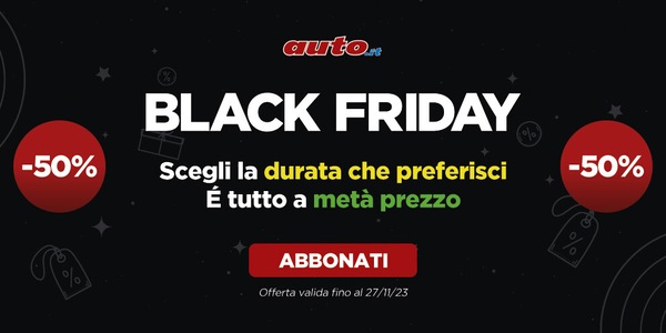 Black Friday con Auto: scegli l'abbonamento in offerta che fa per te!