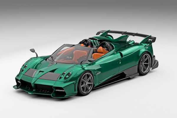 Pagani Imola Roadster, un'opera d'arte in Acquarello Light e un super V12