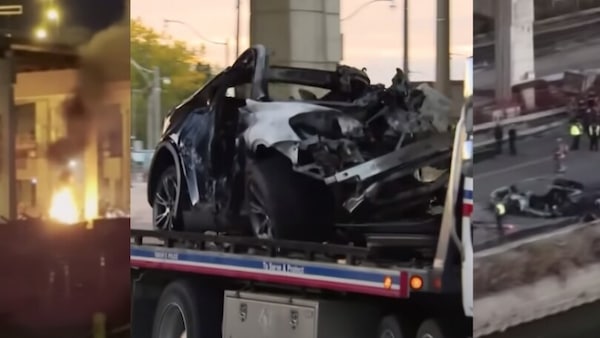 "Non riusciamo a uscire": la Tesla prende fuoco e diventa una trappola mortale