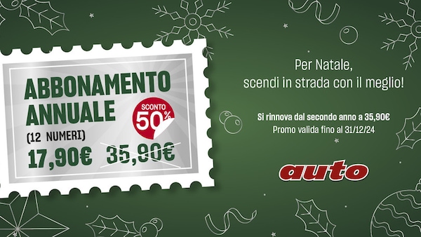 Natale con Auto: l’abbonamento annuale al 50%