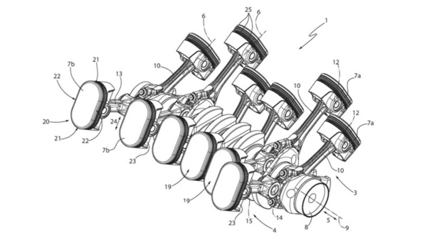 Ferrari ha ristretto il V12, l'idea del motore con pistoni ovali